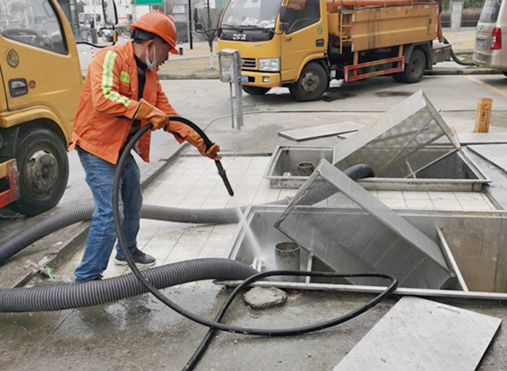 南开乡隔油池清理